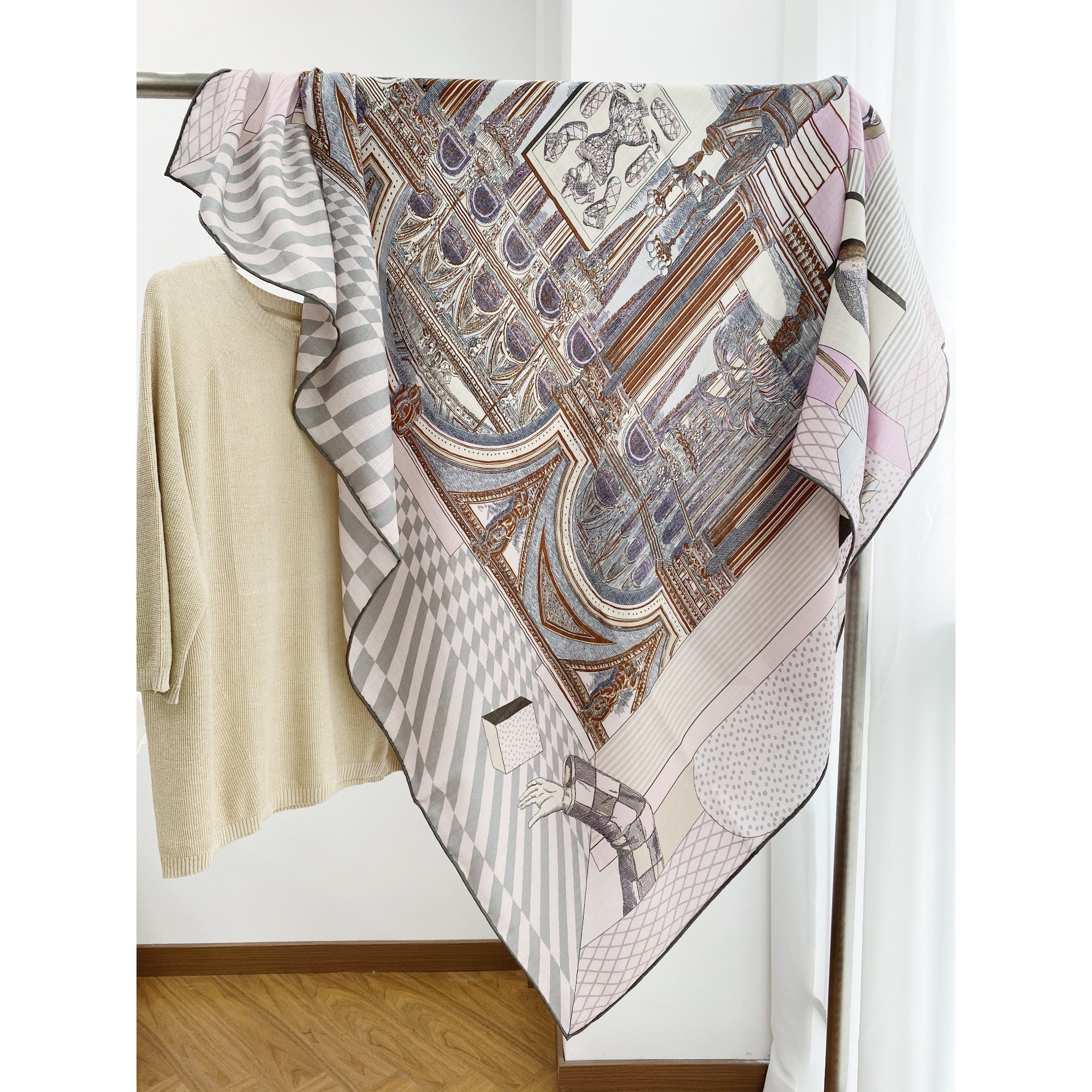 Luxury Xmas Bags - Winter Luxury Scarf Women Hand Rollerd