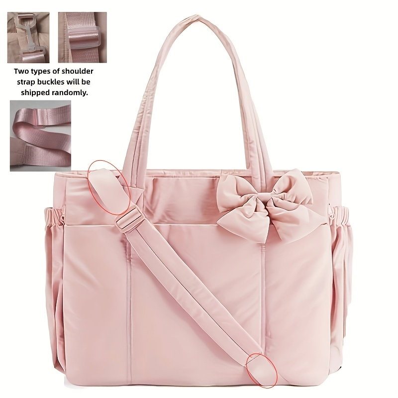 Luxury Yoga Bags - Padded Tote Bag,Large Capacity Women Bow