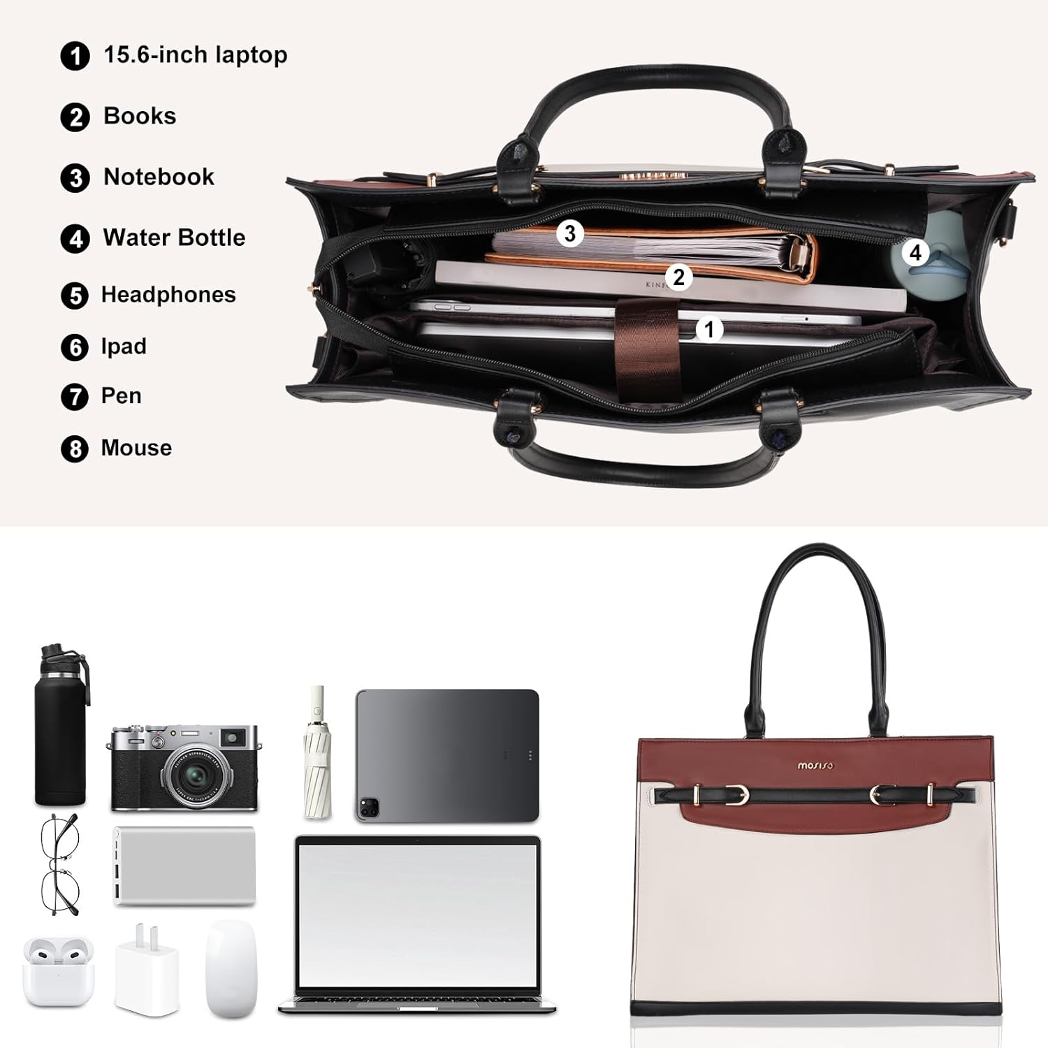 Laptop Bag 15 16 inch PU Leath - đánh giá và giá Laptop Bag Leather 15