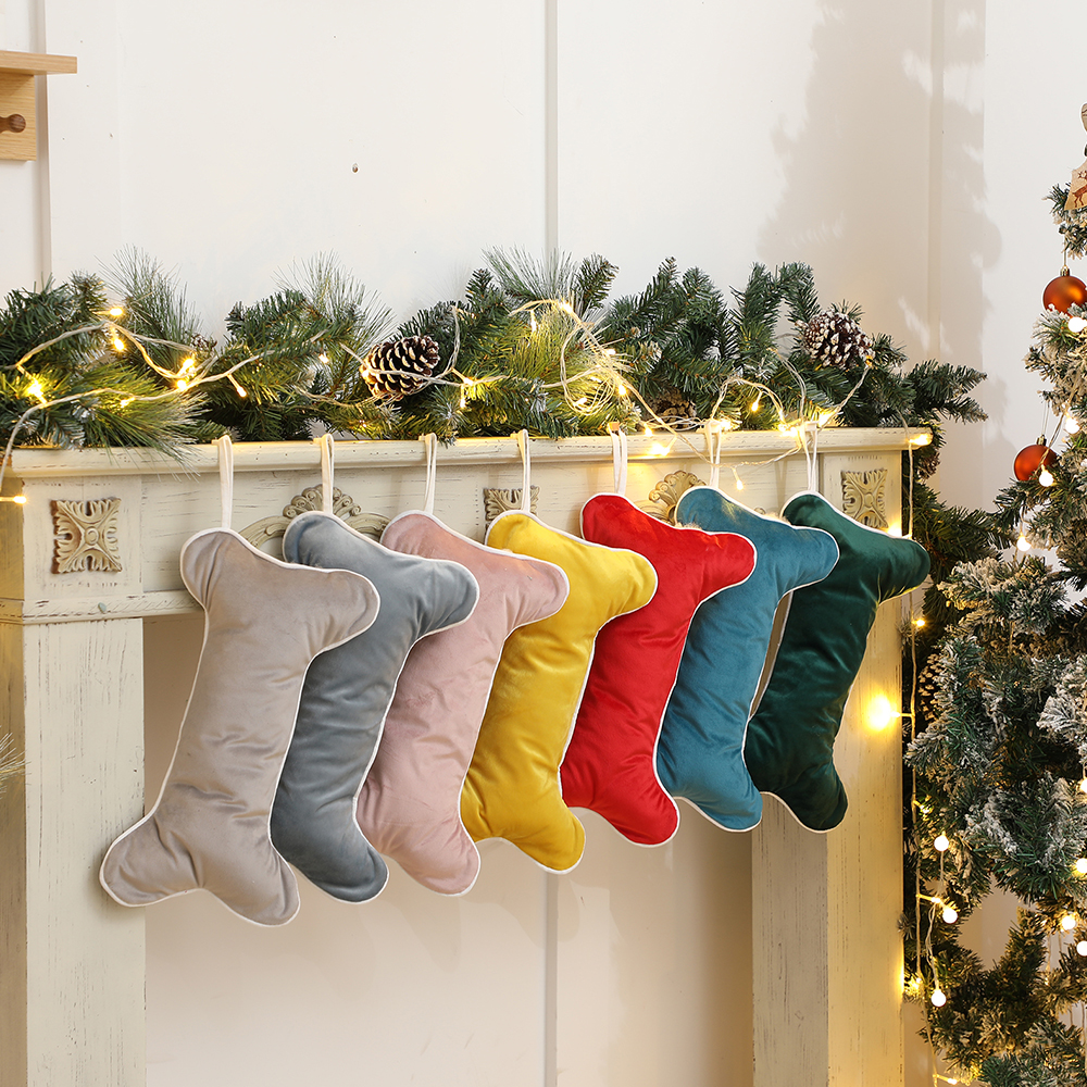 Velvet Dog Christmas Stocking  - đánh giá và giá Luxury Xmas Bags