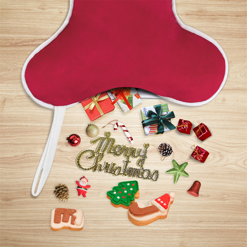 Velvet Dog Christmas Stocking  - đánh giá và giá Luxury Xmas Bags