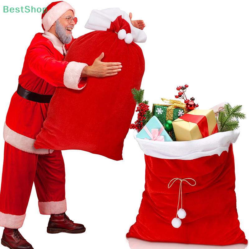 Plush Christmas Santa Sack Cor - đánh giá và giá Luxury Xmas Bags