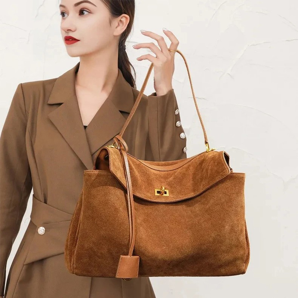 Autumn Winter Women's Suede ge - đánh giá và giá Luxury Bags Tote