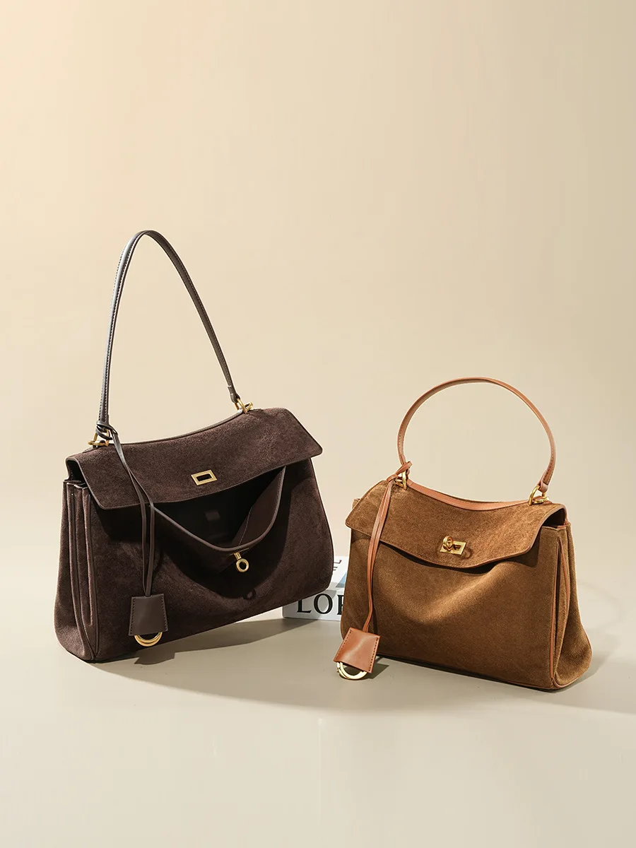 Autumn Winter Women's Suede ge - đánh giá và giá Luxury Bags Tote