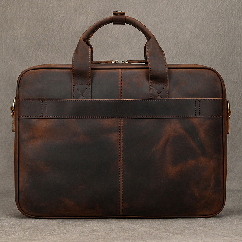 Crazy Horse Genuine Leather Me - đánh giá và giá Laptop Bag Leather 15