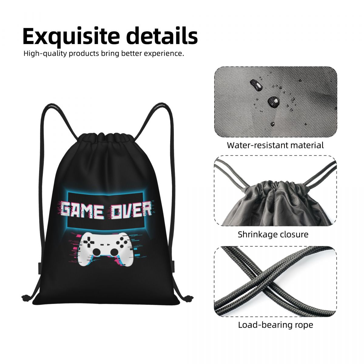 Custom Game Over Gaming Gamer  - đánh giá và giá Luxury Yoga Bags