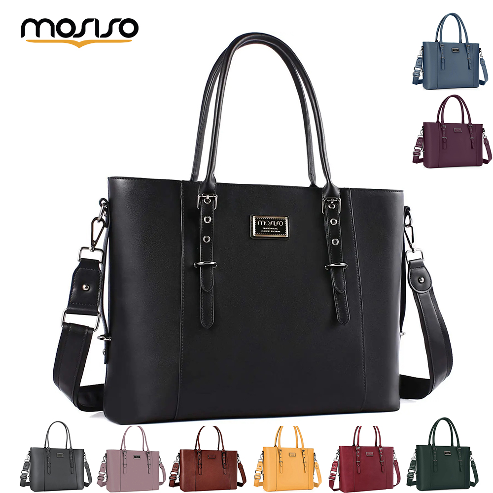 MOSISO Tote Bag for Women MacB - đánh giá và giá Laptop Bag Leather 15