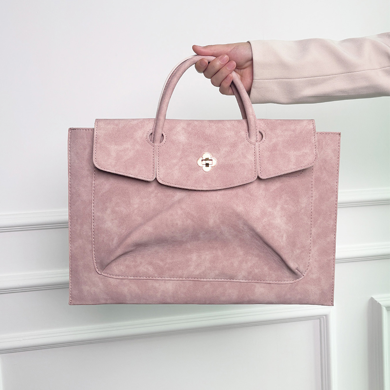 Elegant Pink PU Leather Laptop - đánh giá và giá Laptop Bag Leather 15