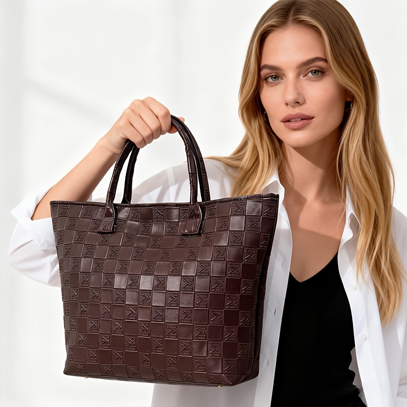 Light Luxury Deep Brown Quilte - đánh giá và giá Luxury Bags Tote