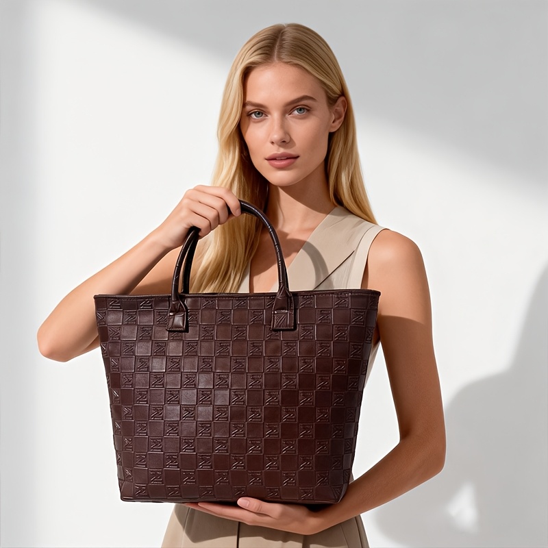 Light Luxury Deep Brown Quilte - đánh giá và giá Luxury Bags Tote