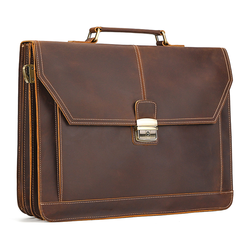 High Quality Laptop Briefcase  - đánh giá và giá Laptop Bag Leather 15