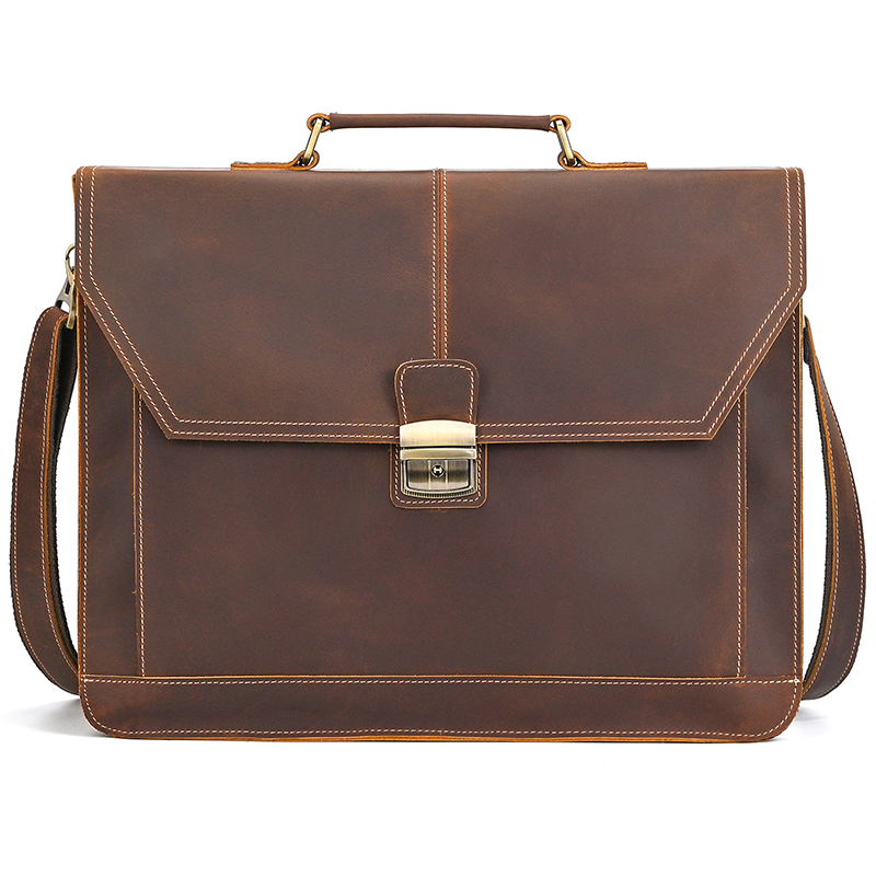 High Quality Laptop Briefcase  - đánh giá và giá Laptop Bag Leather 15