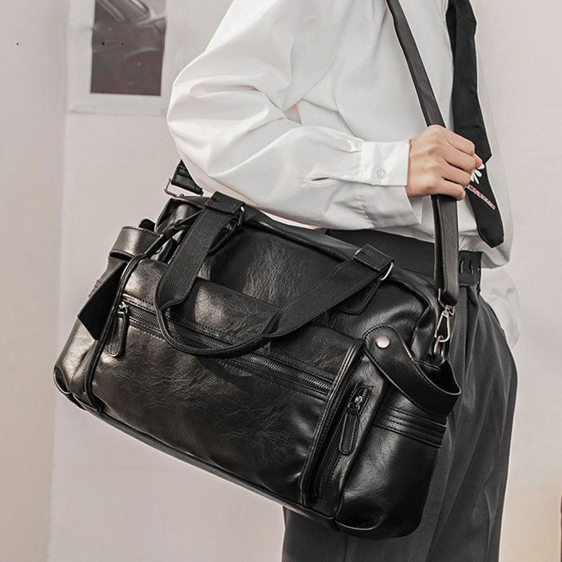 Men PU Leather Briefcase Top-H - đánh giá và giá Luxury Bags Tote