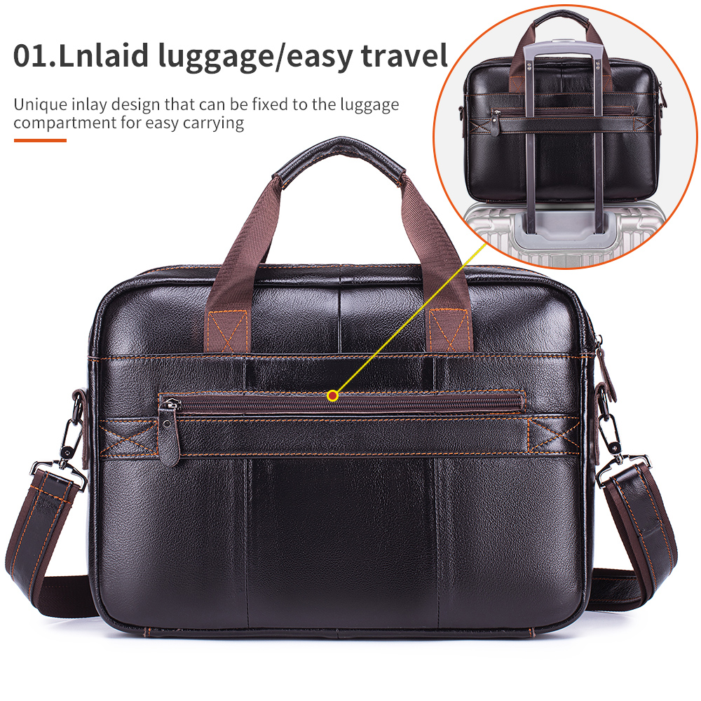 STEEL LION leather men's brief - đánh giá và giá Laptop Bag Leather 15