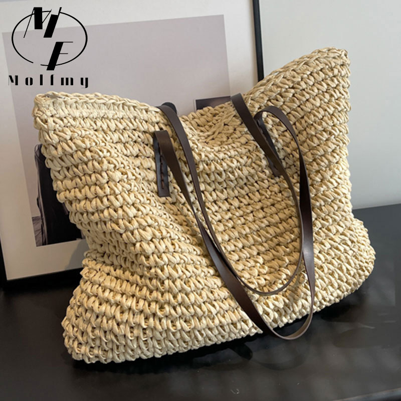 Straw Woven Tote Bags Casual L - đánh giá và giá Luxury Bags Vendor