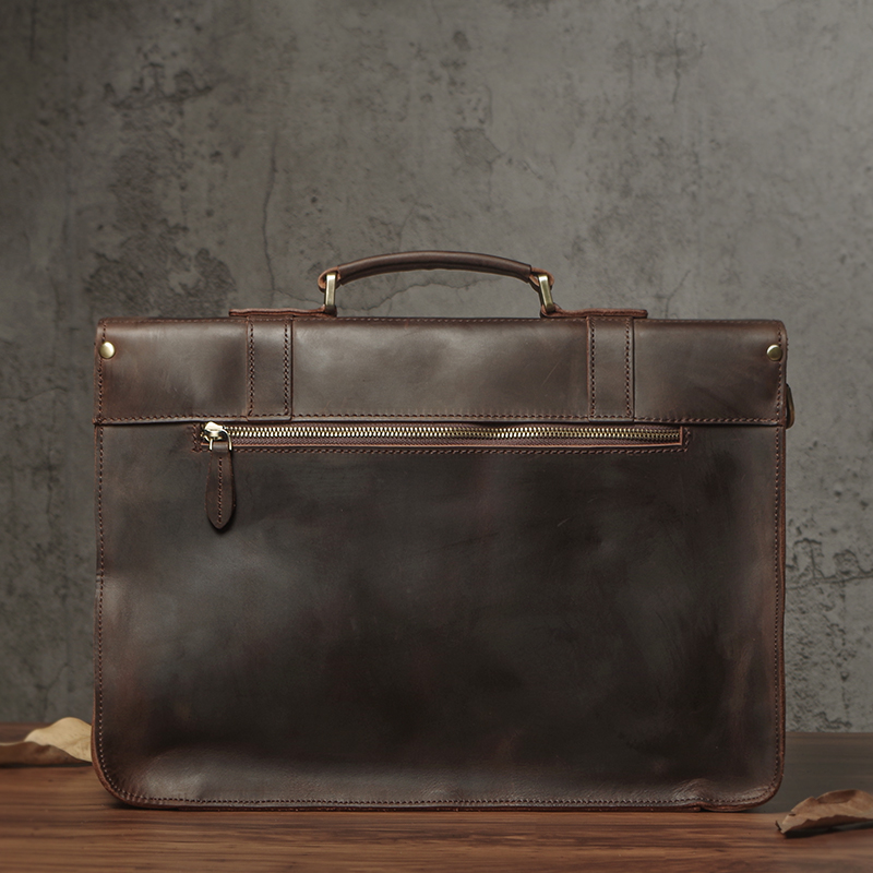 NUKA Men's Executive Briefcase - đánh giá và giá Laptop Bag Leather 15