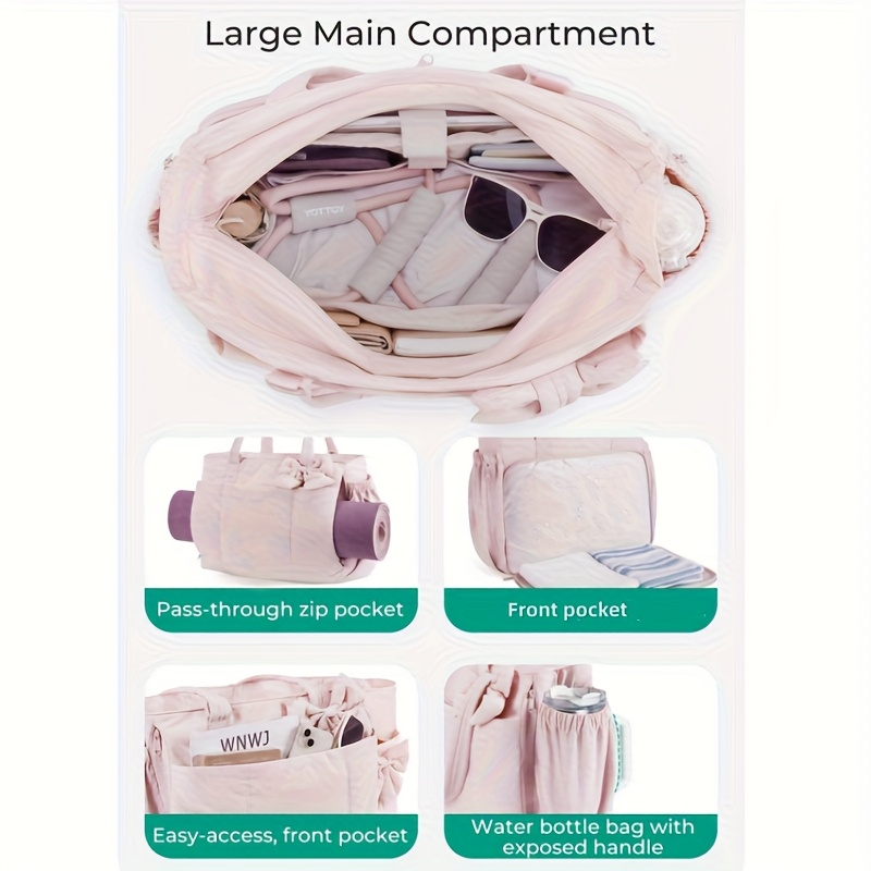 Padded Tote Bag,Large Capacity - đánh giá và giá Luxury Yoga Bags