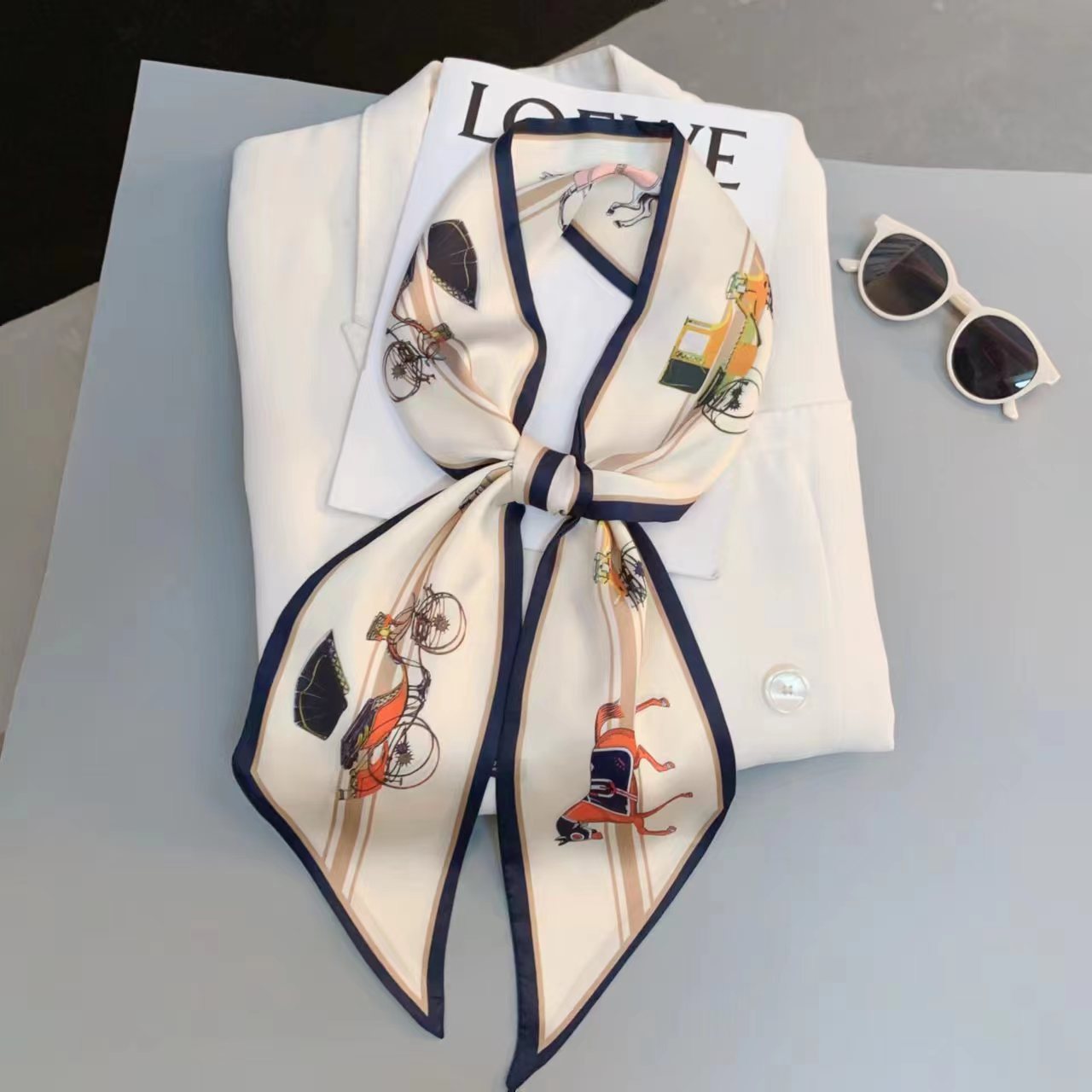 Luxury Design Long Silk Scarf  - đánh giá và giá Luxury Bags For Summer