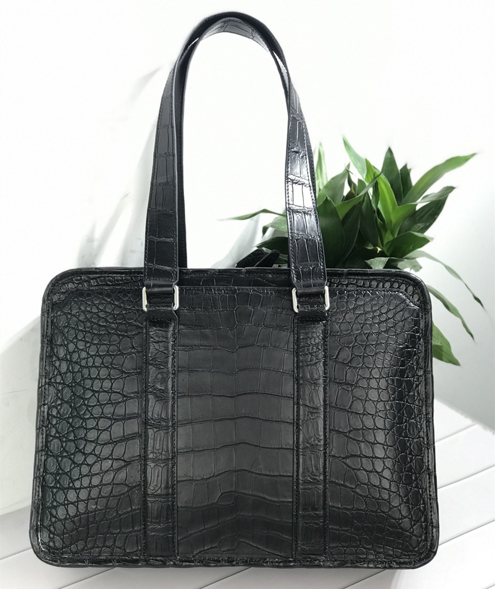 New crocodile leather laptop b - đánh giá và giá Luxury Bags Tote