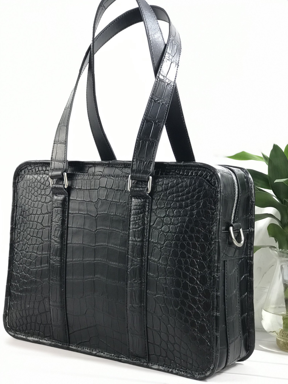 New crocodile leather laptop b - đánh giá và giá Luxury Bags Tote