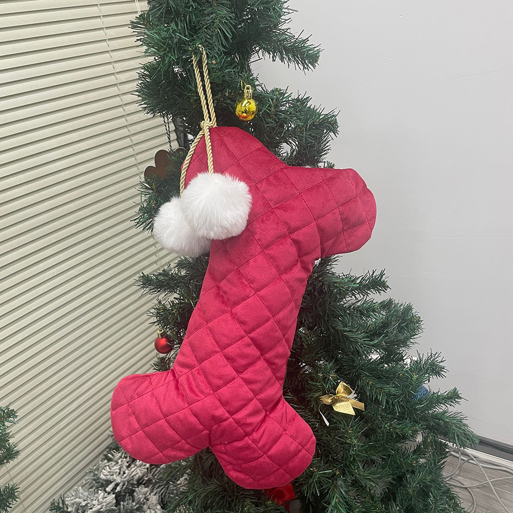 Quilted Dog Christmas Stocking - đánh giá và giá Luxury Xmas Bags