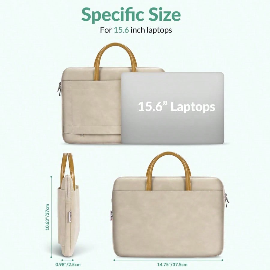 15.6 Laptop Bag With Handle PU - đánh giá và giá Laptop Bag Leather 15